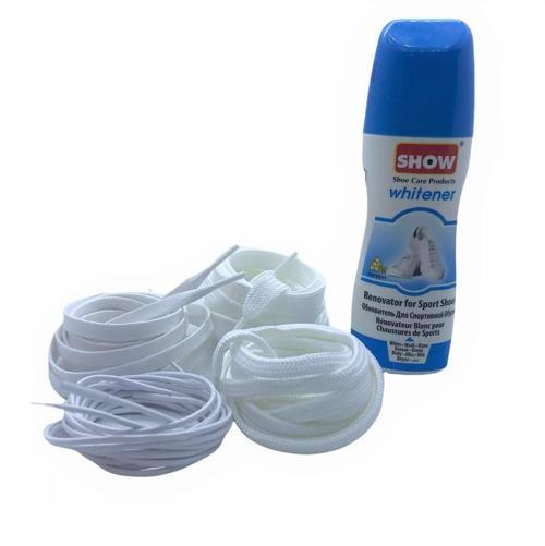 Likit Spor BeyazAyakkabı Boyası 75gr Beyaz 1 Adet + 4 Çift Bağcık
