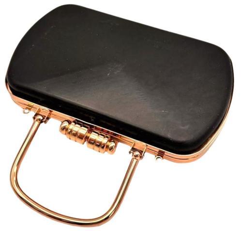 Abiye Çanta Kalıbı Light Gold Metalli  (No:52)