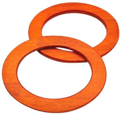 Oval Model 15x11 cm Taba Renk Ahşap Çanta Sapı