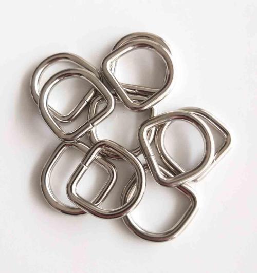 10Lu Gümüş Renk 2 Cm D Halka