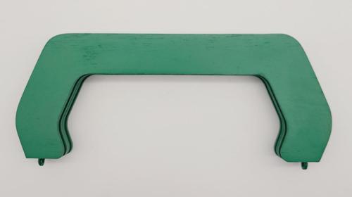22 cm Ahşap Çanta Bursu Yeşil Renk