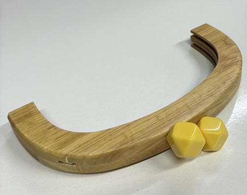 25 Cm Açık Renk  Oval Ahşap Burs Sarı Renk Toplu