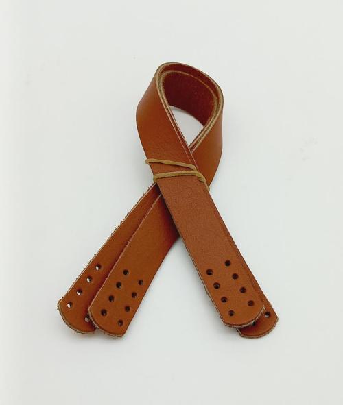 35X2 Cm Gerçek Deri Çift Sap Taba Renk