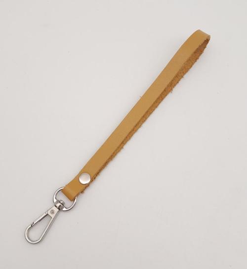 Gerçek Deri Açık Taba Renk Elcik Gümüş Metalli