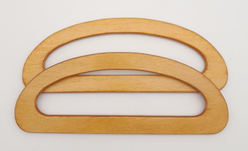 D Model 9x24 cm Ahşap Renk Ahşap Çanta Sapı