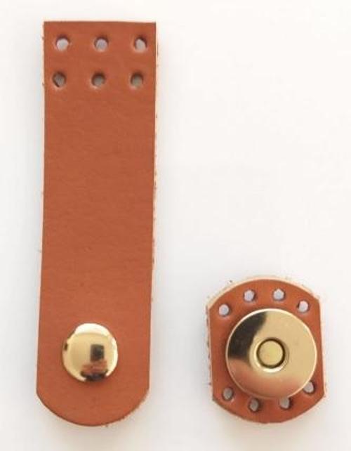 Gerçek Deri Taba Renk Mini Kapak 8X2,3 Cm Light Gold Metalli