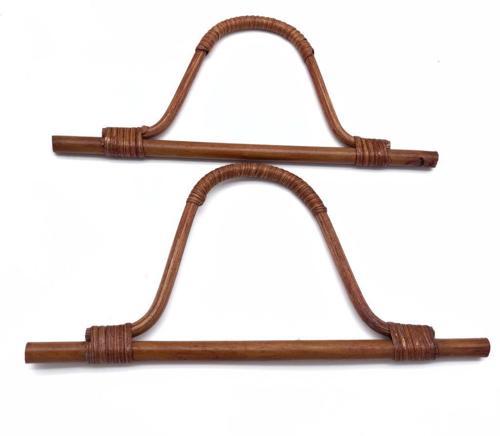 27 cm Gerçek Bambu Çanta Sapı Koyu Renk