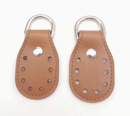 Açık Taba Çift Kat Dikişli Suni Deri Sapucu Böce Gümüş Metalli