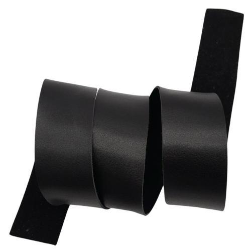 4 cm Şerit Suni Deri Siyah Renk 1 metre