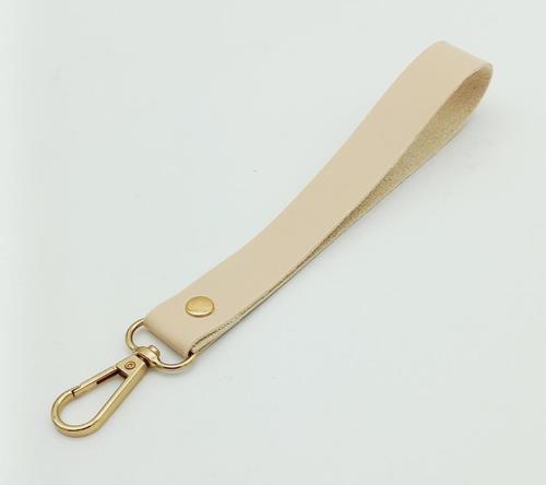 Tek Kat Suni Deri Krem Renk Elcik Light Gold Metal