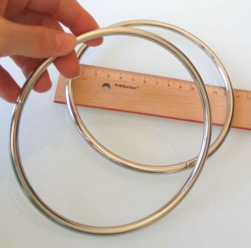13 Cm Gümüş Renk Metal Çanta Sapı