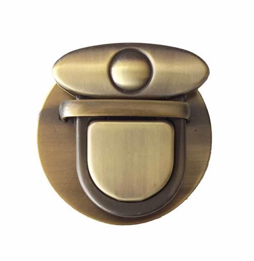 Açık Antik Renk 5 Cm Yuvarlak Kilit