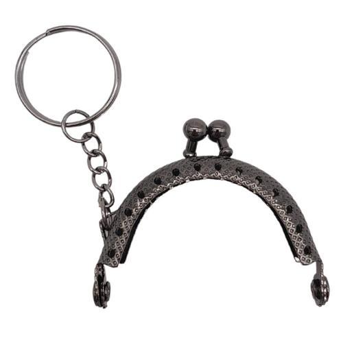 5 cm Anahtarlıklı Cüzdan Klipsi Füme Metal