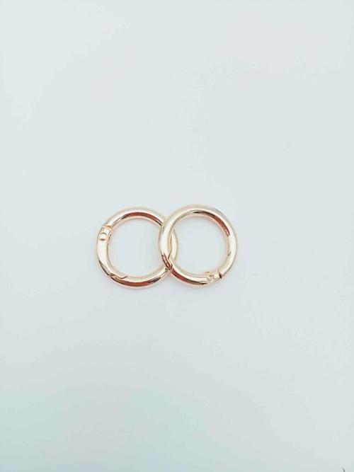 Light Gold Renk 2 Cm Yaylı Halka 2Li