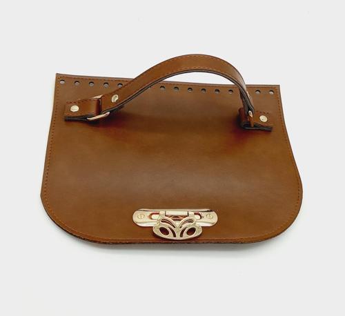 Suni Deri Taba Renk 24X19 Cm Kapak Light Gold Metalli