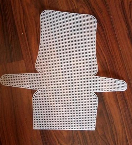 22X43 Cm Çanta Şeklinde Plastik Kanvas