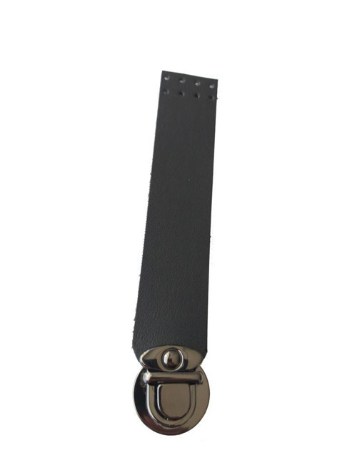 Kilitli Kapak 3X17 Cm Füme Metal Siyah Derili