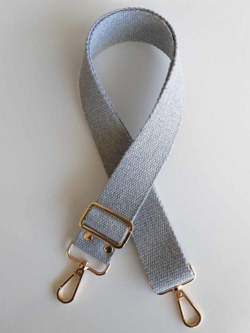 Pamuklu Kolon 120X4 Cm Light Gold Metal Açık Gri