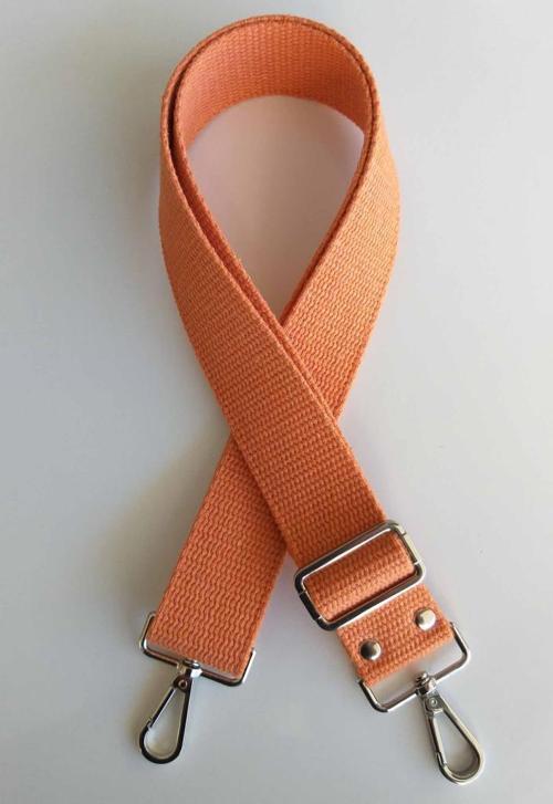 Pamuklu Kolon 120X4 Cm Gümüş Metal Turuncu