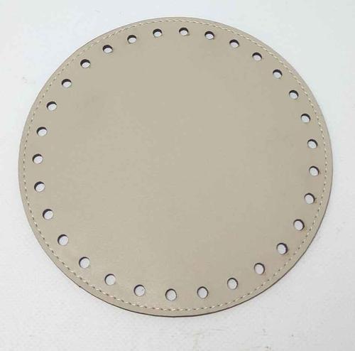 Açık Vizon Renk 16 Cm Yuvarlak Taban Plaka