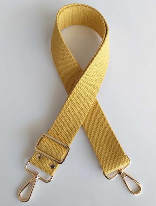 Pamuklu Kolon 120X4 Cm Light Gold Metal Hardal Sarı