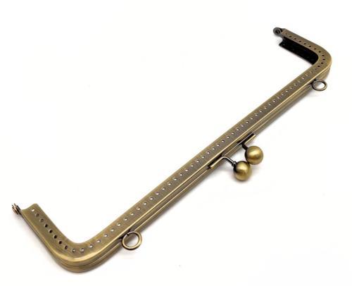 26 Cm Antik Renk Çanta Klipsi, Çanta Bursu