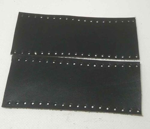 15X6 Cm Siyah Renk Gerçek Deri Tutma Sapı Simit Sap Örgü Çanta İçin