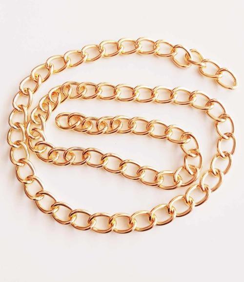 Light Gold Renk 16X22 Mm Çanta Zinciri (1 Metre)