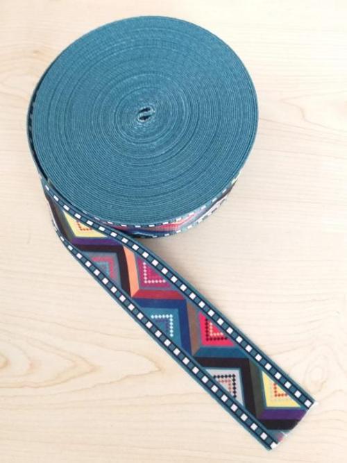 5 Cm Desenli Polyester Kolon V Desen