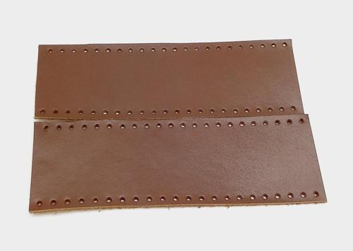 Kızıl Kahve Gerçek Deri Tutma Sapı 18X6 Cm Simit Sap