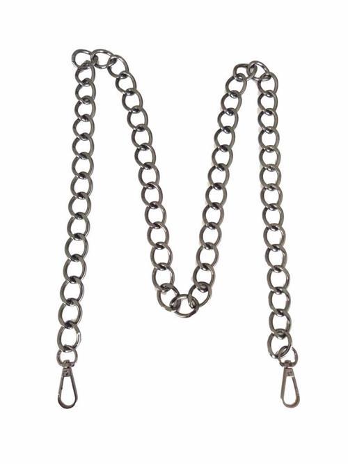 Füme Renk Geniş Çanta Zinciri, Kancalı