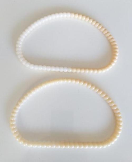 Akrilik Görünümlü Plastik Çanta Sapı No:16 Krem Renk