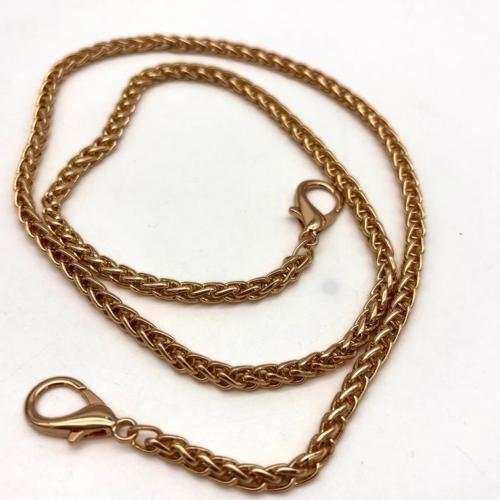 70 cm 5 Mm Örgü Model  Light Gold Renk Çanta Zinciri