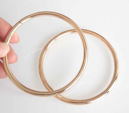 7 Cm Light Gold Renk Metal Çanta Sapı, Halka