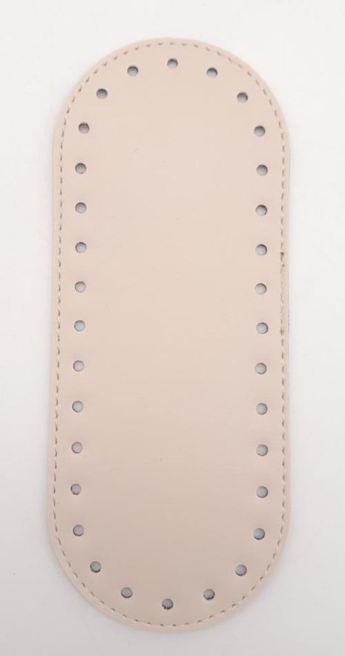 Suni Deri Krem 20X8 cm Oval Çanta Tabanı