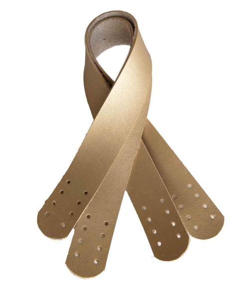 Suni Deri El Çanta Sapı 35 Cm Gold Renk