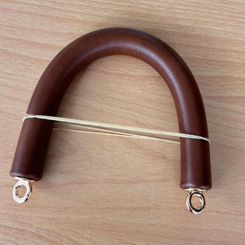 27 cm Rulo Model Suni Deri Taba Çanta Sapı Light Gold Metalli