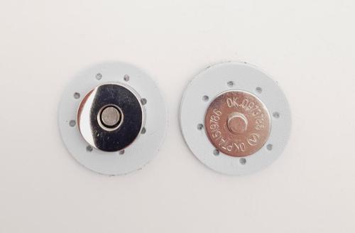 Bebe Mavi Suni Derili Mıknatıslı Çıtçıt Gümüş Metalli