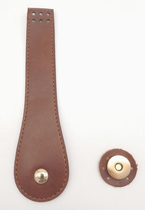 Suni Deri Armut İstiridye Model Kapak Taba Light Gold Metalli