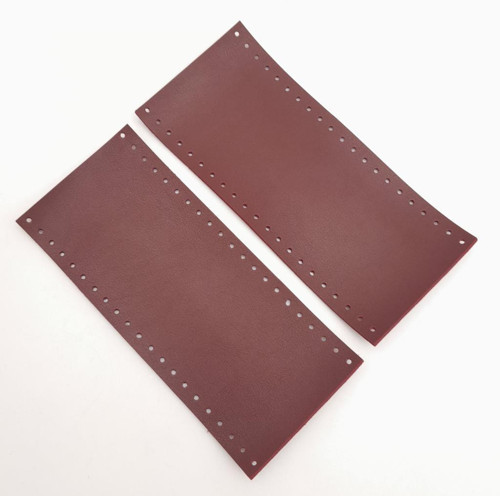 Suni Deri Tutma Sapı Bordo Simit Sap 17x7.5 Cm