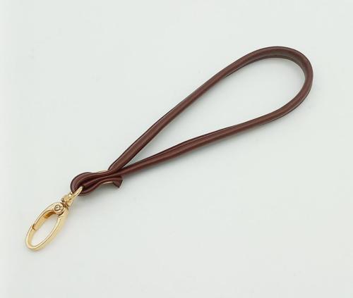 Dikişli Suni Deri Bordo Renk Elcik Light Gold Metal