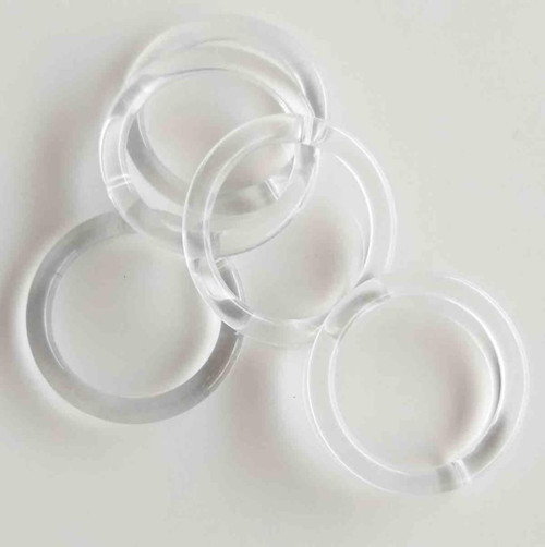 5Li 4.5 Cm Plastik Halka Şeffaf