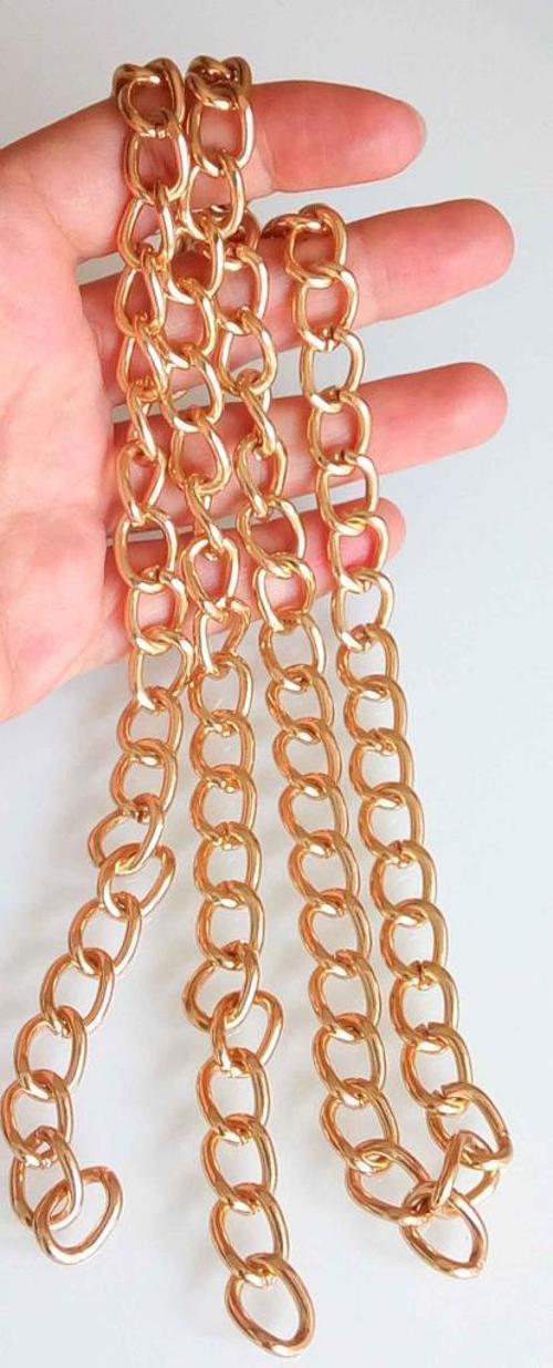 Light Gold Renk İnce Çanta Zinciri 150 Cm