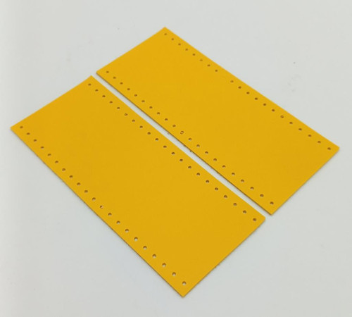 Suni Deri Tutma Sapı Sarı Simit Sap 17x7.5 Cm