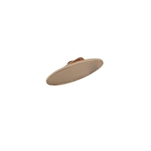 Light Gold 3 cm Oval Plaka Süs 1 Adet