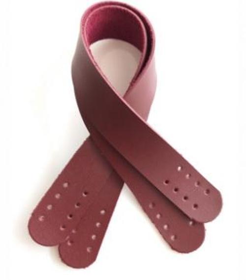 Suni Deri El Çanta Sapı 35 Cm Bordo