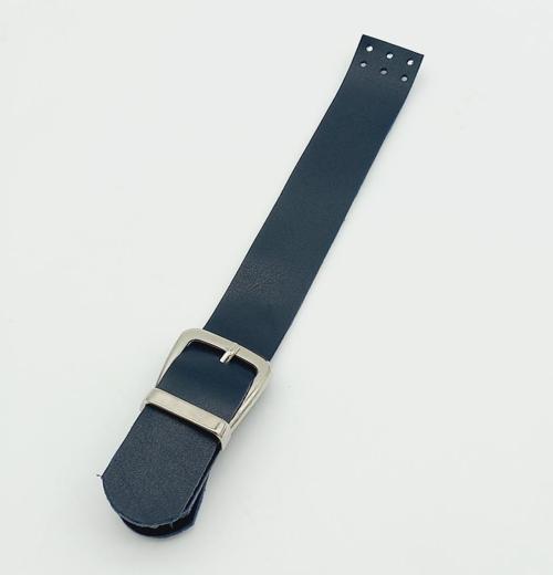 Tek Kat 18 Cm Suni Deri Lacivert Kapak Gümüş Metal