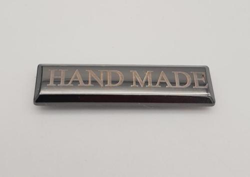 Handmade Yazılı Metal Etiket Plaka Süs Füme Renk