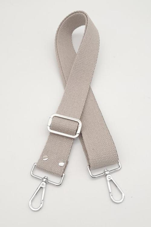 Pamuklu Kolon 120X4 Cm Gümüş Metal Bej