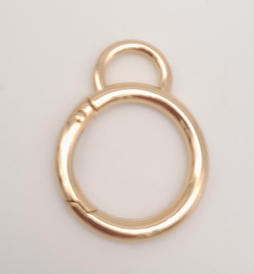 2.5 Cm Light Gold Kulaklı Yaylı Halka 1 Adet